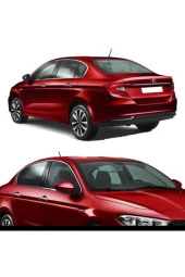 Fiat Egea Sd Uyumlu Krom Cam Üst Çıtası 4 Prç. 2015-2025 Paslanmaz Çelik - 2