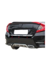 Honda Civic Fc5 Sedan ( 2016-2023 ) Krom Bagaj Alt Çıtası Paslanmaz Çelik - 1