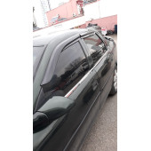 Opel Vectra B Kasa (1995-2002 ) Paslanmaz Krom Cam Çıtası 4 Parça - 3