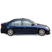 Honda Civic Paslanmaz Krom Cam Çıtası (2001-2005 ) 4 Parça - 1