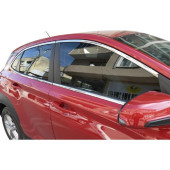 Hyundai Kona 2017-2021 Cam Çıtası Çerçevesi Komple Set Kromu Nikelajı 14 Parça Full Set Uyumlu thumbnail 1