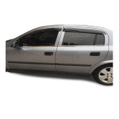 Opel Astra G Sedan Krom Cam Çıtası 1998-2004 Çelik 4 Parça - 4
