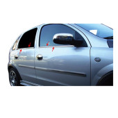Opel Corsa C (2000-2007) Krom Cam Çıtası Paslanmaz Çelik 4 Parça - 1