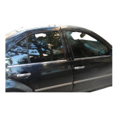 Vw Bora Kasa (1998-2004 )Uyumlu  Paslanmaz Krom Cam Çıtası 4 Parça - 1