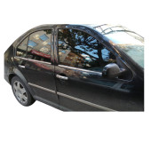 Vw Bora Kasa (1998-2004 )Uyumlu  Paslanmaz Krom Cam Çıtası 4 Parça - 3