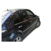 Vw Bora Kasa (1998-2004 )Uyumlu  Paslanmaz Krom Cam Çıtası 4 Parça - 4