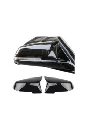 Bmw F80 Uyumlu Yarasa Ayna Kapağı Piano Black Parlak Siyah Ithal Sağ Ve Sol Takım thumbnail 1