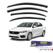 Fiat Egea Hb - Sedan-Cross Uyumlu 2015-2025 Kromlu Cam Rüzgarlığı 4lü - 6