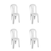 4'LÜ PLASTİK BAHÇE BALKON SANDALYESİ - 1
