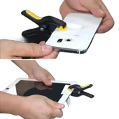 Çok Amaçlı Abs Plastik Yaylı Kelepçe Tablet Telefon Lcd Ekran Sabitleme Maşası (5 Adet) - 7