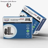 No: 40 Boğazlı Çelik Burunlu Poliüretan Çizme PolyDeks Bot - 1