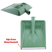 Plastik Koyu Yeşil 33x38 cm Kürek Faryap Kar Küreme Küreği Ahır Gübre Hayvan Pisliği Temizleme - 5
