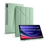Samsung Galaxy Tab S9 Plus X810 X816 X818 Kılıf Kalem Bölmeli Trifolding Case - 8