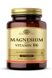 Solgar Magnesium with Vitamin B6 100 Tablet thumbnail 1