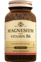 Solgar Magnesium with Vitamin B6 100 Tablet thumbnail 2