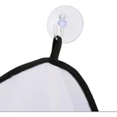 Magic Lady Saç Sakal Kesme Traş Önlüğü Örtüsü Evde Traş Önlük Vantuzlu Beyaz thumbnail 3