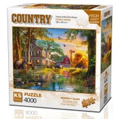 KS Games 4000 Parça Çiftlik Evinde Gün Batımı Puzzle thumbnail 1