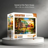 KS Games 4000 Parça Çiftlik Evinde Gün Batımı Puzzle thumbnail 2