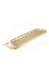 Nikel Tüylü Baton Tepsi + 6'lı Kahve Fincanı Altın - 5