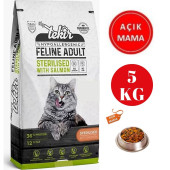 Tekir Sterilised Somonlu Kısırlaştırılmış Yetişkin Açık Kedi Maması 5 Kg - 1