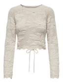 ONLY Bayan Arkası Dekolteli Örme Kazak 15317706 thumbnail 6