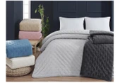 Aksu Soft Vienna Çift Kişilik Yatak Örtüsü Seti (220x240)-Kemik - 2