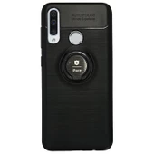 Samsung M30 (M305) New iFace Yüzük Tutuculu Arka Kapak Halka-Siyah - 1