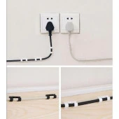 3B Trend Yapışkanlı Mini 20LI Klips USB Pc Adaptör Kablo Tutucu Aparat Şeffaf thumbnail 4