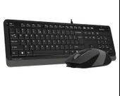 A4 TECH F1010 Q USB GRİ TR MM KLAVYE+OPTİK MOUSE - 3