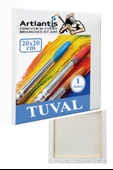 Tuval 20x20 cm Astarlı Kare Tuval 1 Adet Resim Küçük Tuvali 20*20 cm Tual Akrilik Boya Yağlı Boya İçin İdeal - 1