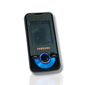 Samsung M2710 Kasa Samsung Galaxy M2710 Uyumlu Siyah Renk Orta Kasa Ön Arka Kapak Tuş Takımı - 1