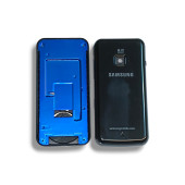 Samsung M2710 Kasa Samsung Galaxy M2710 Uyumlu Siyah Renk Orta Kasa Ön Arka Kapak Tuş Takımı - 3