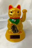 Maneki Neko Feng Shui Bereket Şans Mutluluk Çağıran Şans Kedisi Solar Panelli Hareketli Pati Maneki Neko Feng Shui thumbnail 5