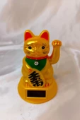 Maneki Neko Feng Shui Bereket Şans Mutluluk Çağıran Şans Kedisi Solar Panelli Hareketli Pati Maneki Neko Feng Shui thumbnail 6