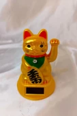 Maneki Neko Feng Shui Bereket Şans Mutluluk Çağıran Şans Kedisi Solar Panelli Hareketli Pati Maneki Neko Feng Shui thumbnail 3