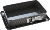 Zenker 7021 Deluxe Dikdörtgen Kelepçeli Emaye Tabanlı Pişirme Kalıbı 32 x 22,5 - 1
