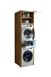 ROOMART Çamaşır Ve Kurutma Makinesi Dolabı+üst Dolabı 67x240 Cm - 5