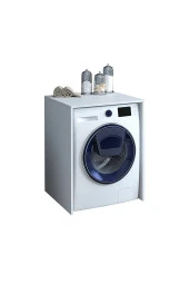 ROOMART Cm1 Kapaksız Çamaşır Makinesi Alt Dolabı - Mat Beyaz - 5