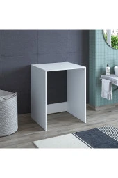 ROOMART Cm1 Kapaksız Çamaşır Makinesi Alt Dolabı - Mat Beyaz - 4