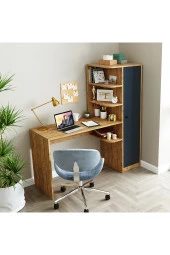 ROOMART ROMA RAFLI ÇALIŞMA MASASI , ÇALIŞMA OFİS MASASI SAĞ ATLANTİK ÇAM - 1