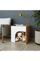 ROOMART Rıno Kedi Köpek Evi , Yuvası , Kulübesi - Kahve Sehpası - 1