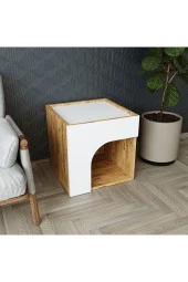 ROOMART Rıno Kedi Köpek Evi , Yuvası , Kulübesi - Kahve Sehpası - 5