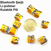 Day Bluetooth Kulaklık Pili Mp3/4 3.7v 35mah Şarjlı Li-polimer (ölçüler : 1mmx1mmx4mm) - 2