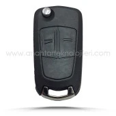 OPEL Astra H Corsa D 2 Buton Flip Key Boş Kap Oto Kumanda Kabı - 1