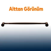 Sütun Düz Metal 224 mm Eskitme Antik Bakır Mobilya Mutfak Çekmece Dolap Dolabı Kulpu Kulbu Kulpları - 4