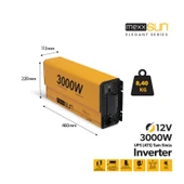 Mexxsun Tam Sinus Ups (Remote Ekran) 12V 3000W İnverter - 6
