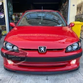 Peugeot 106 1991-2004 Uyumlu Üniversal Laguna Lip Esnek Ön Lip 2 Parça Tampon Altı Dil Karlık Ön Ek - 1