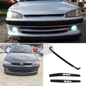Peugeot 106 1991-2004 Uyumlu Üniversal Laguna Lip Esnek Ön Lip 2 Parça Tampon Altı Dil Karlık Ön Ek - 6