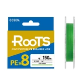 Gosen X8 Roots PE 8 Örgü Spin İp Misina 150mt Açık Yeşil - 1