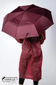 Marlux 8 Telli Tam Otomatik Rüzgara Dayanıklı Yapı Kılıflı Şemsiye Bordo MPR2001 thumbnail 4